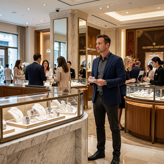 Undercover security professional in a retail setting